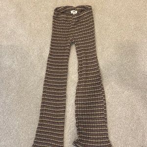 Pull&Bear Patterned Flare Pants